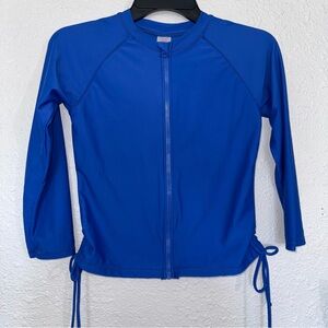 SHEKINI Girl's Zipper Sun Protective UPF 50+ Long Sleeve  Guard Swimsuit 12/14